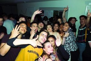 Sussex students having fun