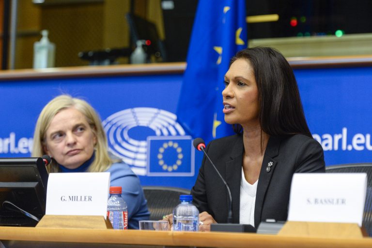Miller at the EU parliament. Photo credit: Alan Miller