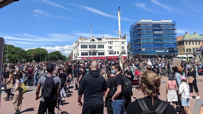 People at Black Lives Matter protests