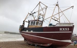 Skippers of Hastings boats like the ironically named Gratitude are bitterly disappointed with the government’s Brexit deal.