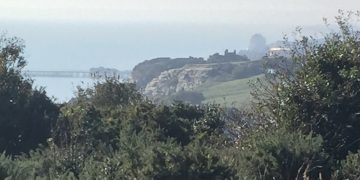 Wide open spaces: a view of Hastings from the Country Park above the Old Town and overlooking West Hill and the Castle.