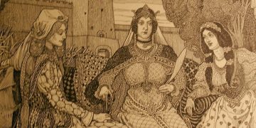 Guinevere with Enid and Vivien