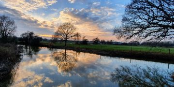 River Ouse at Barcombe - looks beautiful but the water is often polluted