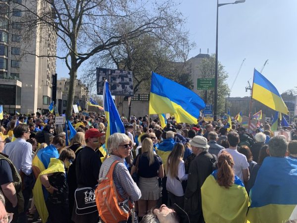 London March 26: demonstrators take to the streets to express their solidarity with Ukraine