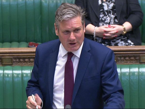 Image of Sir Keir Starmer standing in House of Commons