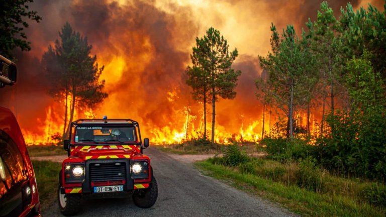 Wildfires ravaged parts of Spain and France and destroyed homes in Britain