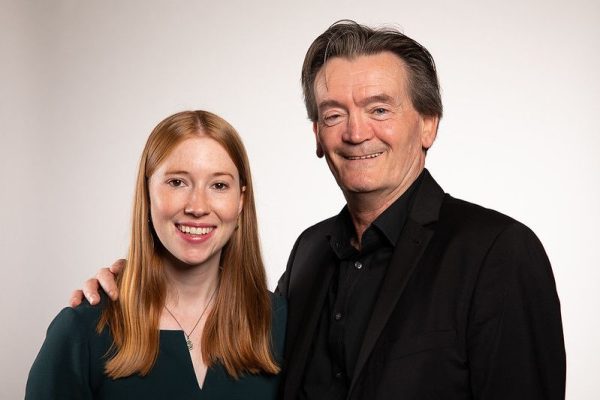 Image of Feargal Sharkey at the Labour conference with Helena Dollimore.