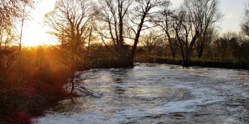 Sunset at Barcombe Mills