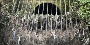 Photo of a sewer overflow