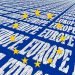 The stars of Europe overlaying the word Europe