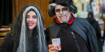 People dressed up for Halloween