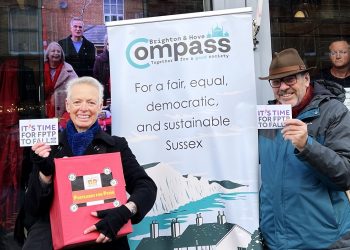 Brighton & Hove Compass group demonstrate in Hove