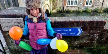 Lauris Prince finishes her 100 mile walk in Winchester