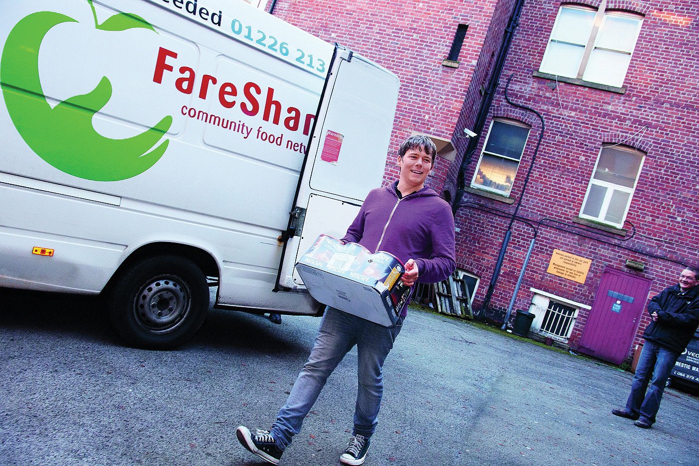 FareShare delivery. Addressing food poverty by Nestlé is licensed under CC BY-NC-ND 2.0.