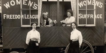 Women’s Freedom League caravan tour 1908.