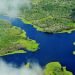 Aerial view of the Amazon Rainforest, near Manaus, the capital of the Brazilian state of Amazonas.