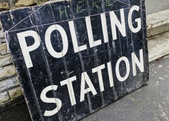 Polling Station sign