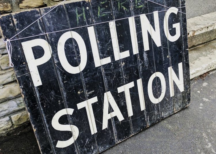 Polling Station sign