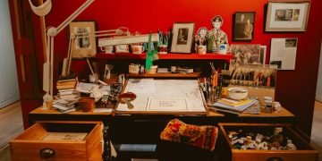 Raymond Briggs's desk