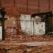 crumbling collapsed building