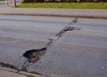 A typical Sussex pothole. Photo Ginny Smith