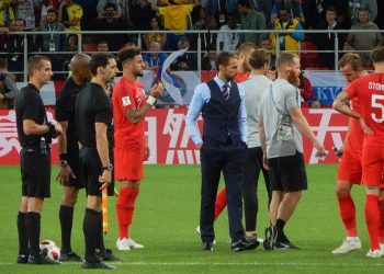 Gareth Southgate at FIFA World Cup 2018, Colombia vs. England