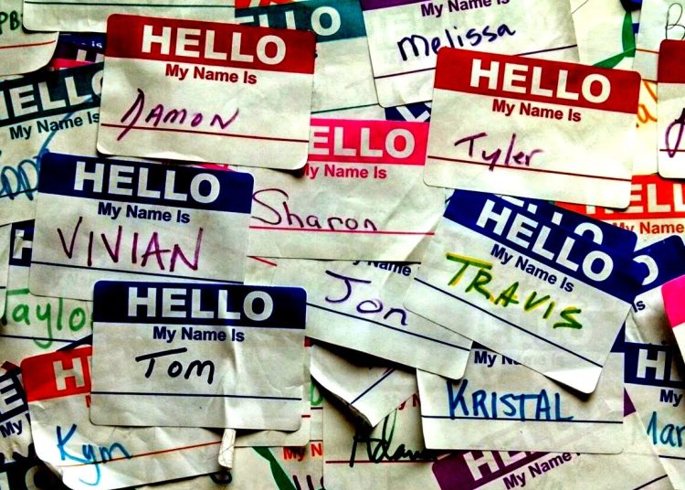 Hello my name is name tags