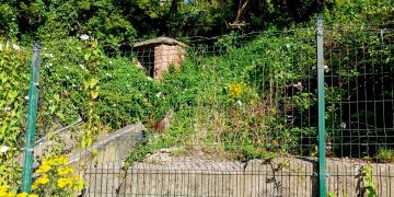 This is the abandoned western entrance to the tunnels
