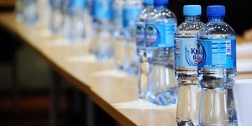 Plastic water bottles