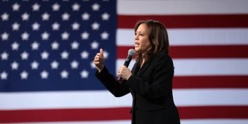 US Senator Kamala Harris speaking in Nevada, 2019