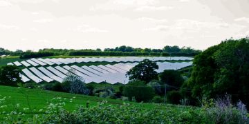 Solar array at Barn Farm
