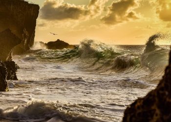 Stormy seas on the Curacao coast