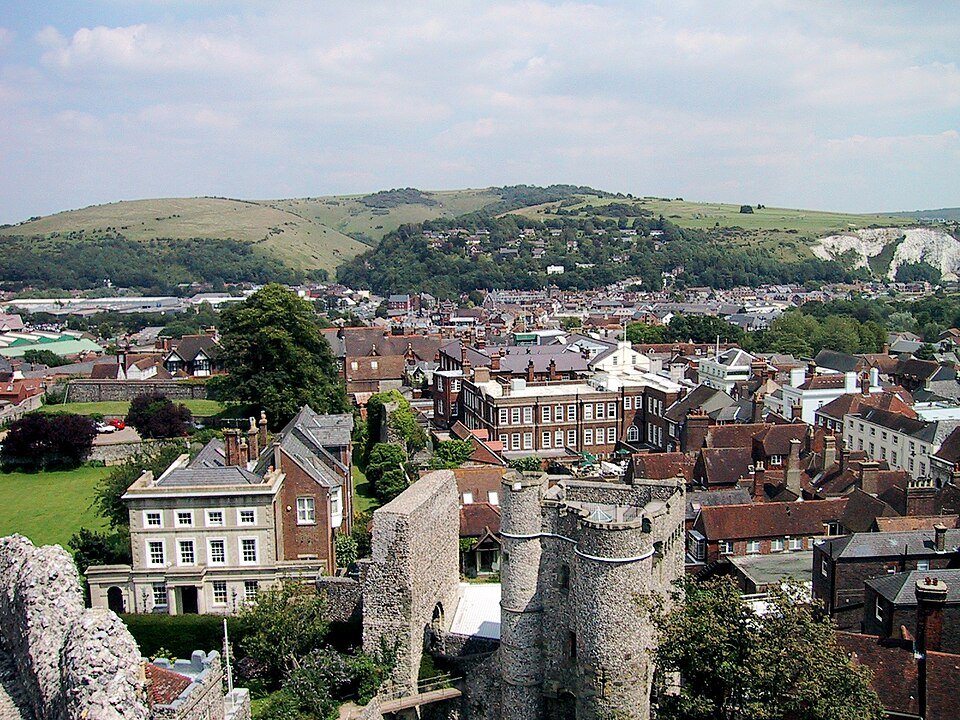 Aerial view of Lewes.