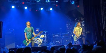 Photo of The Chats on stage at the Electric Ballroom