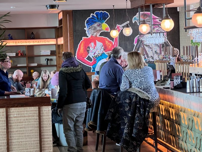 A sustainable cafe