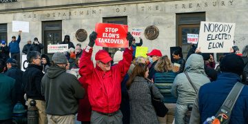 Demonstration against Elon Musk