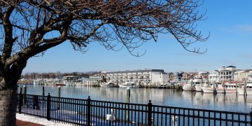 The waterfront, Lewes, Delaware, USA