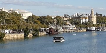 A view of Seville and its river