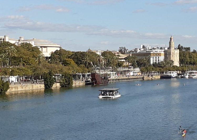 A view of Seville and its river