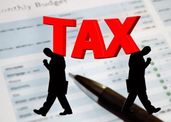 Graphic with the word Tax in big red letters