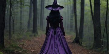 Witch in forest