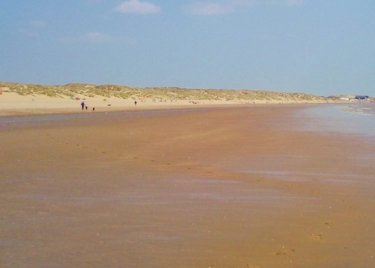Camber Sands at low tide