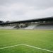 An empty football stadium