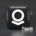 Black and white mock up of Palantir logo