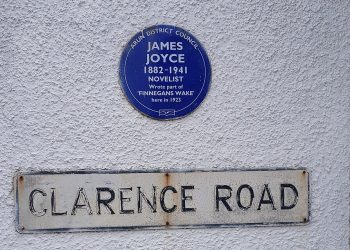 James Joyce blue plaque, Bognor Regis.