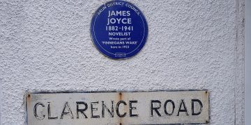 James Joyce blue plaque, Bognor Regis.