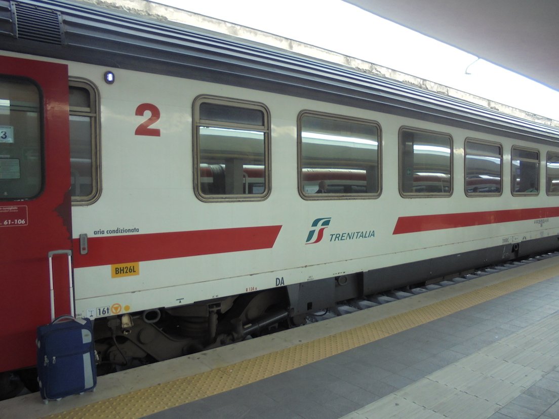 An Interrail journey through Italy on Trenitalia.