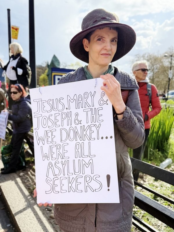 Jesus, Mary and Joseph and the wee donkey were all asylum seekers!