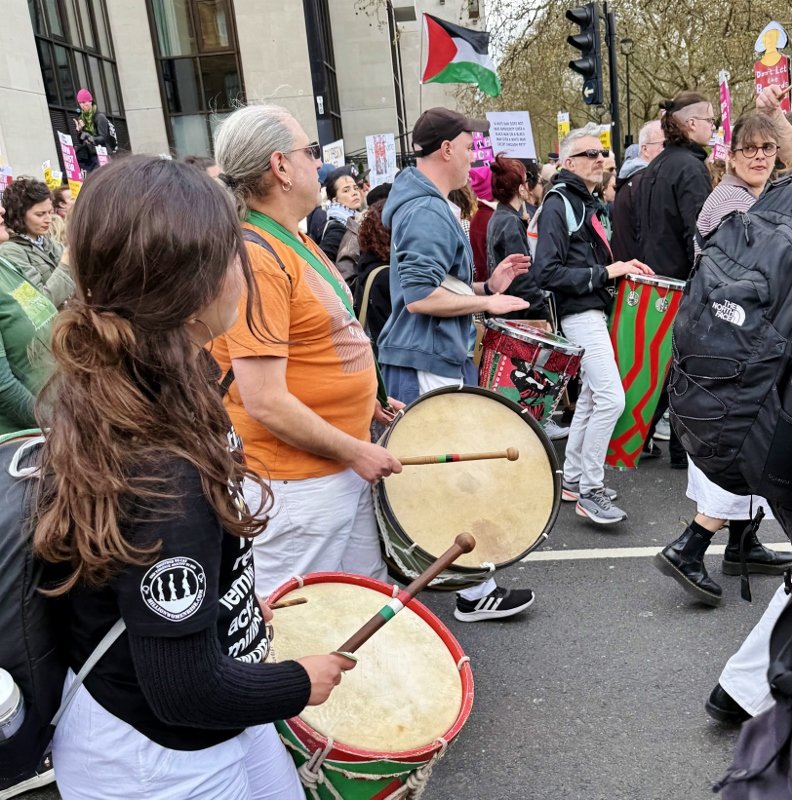 Drumming together