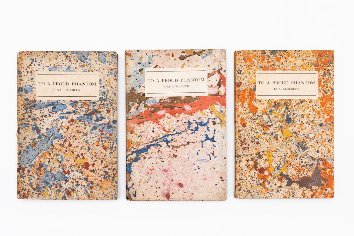 Three copies of 'To A Proud Phantom' by Ena Limebeer
